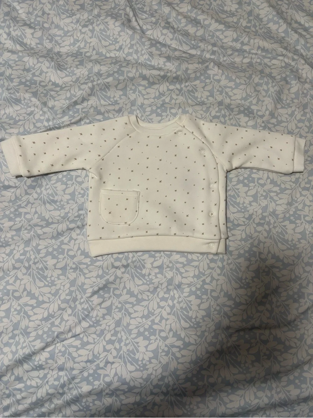 Cream Star-Print Top and Pink Legging Kids Matching Set